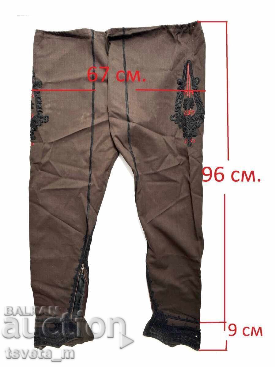 Δημοπρασία Ανδρικές βαμβακερές βράκες με γαϊτάνια, παραδοσιακή φορεσιά