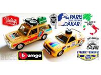 Metal Bburago car models from 1986 - Paris Dakar rally