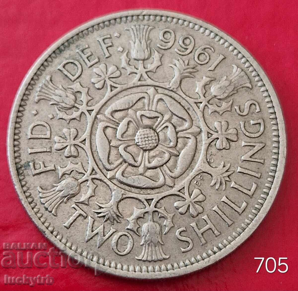 2 shillings 1966 - Great Britain 2 shillings 1966 - Great Britain