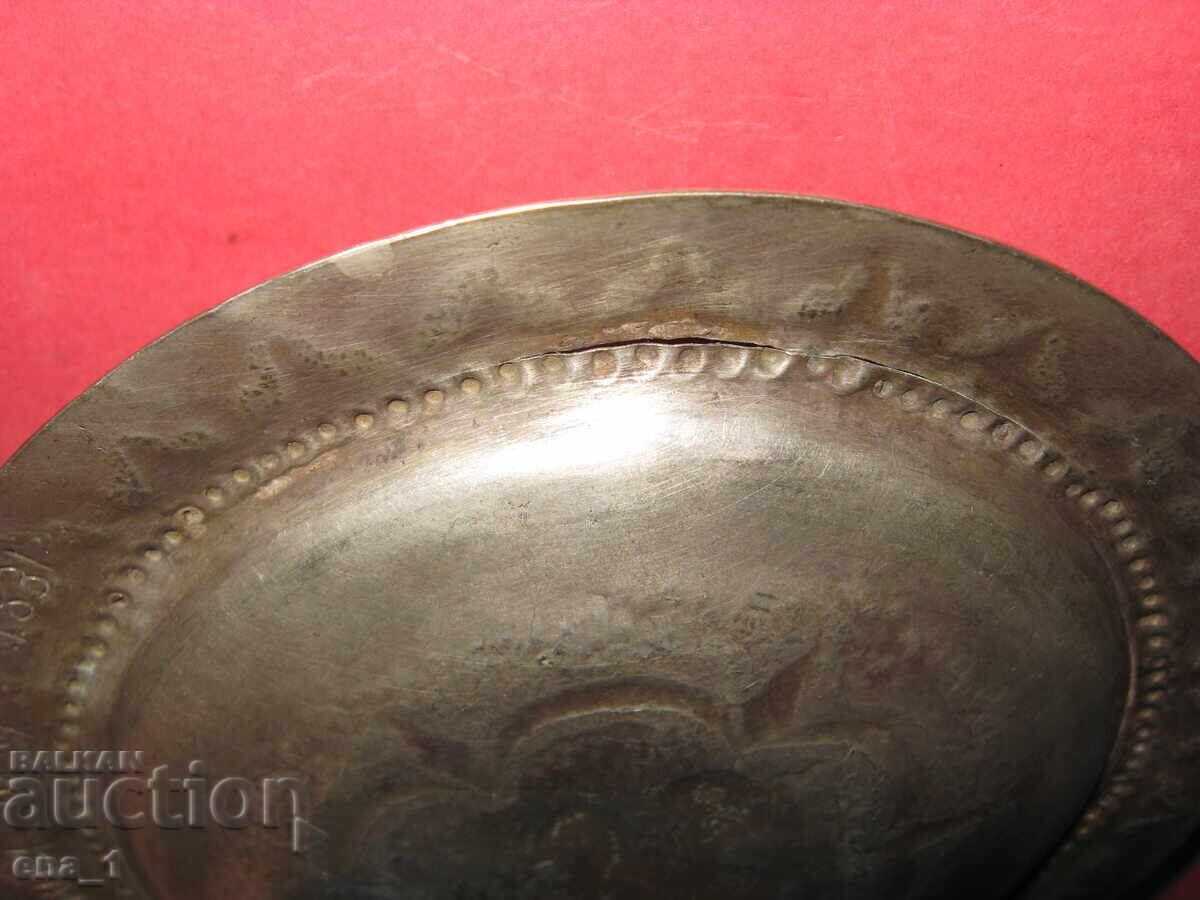 Ασημένιο πιάτο αναγεννησιακού στυλ με την εικόνα του Αγίου Γεωργίου - 7