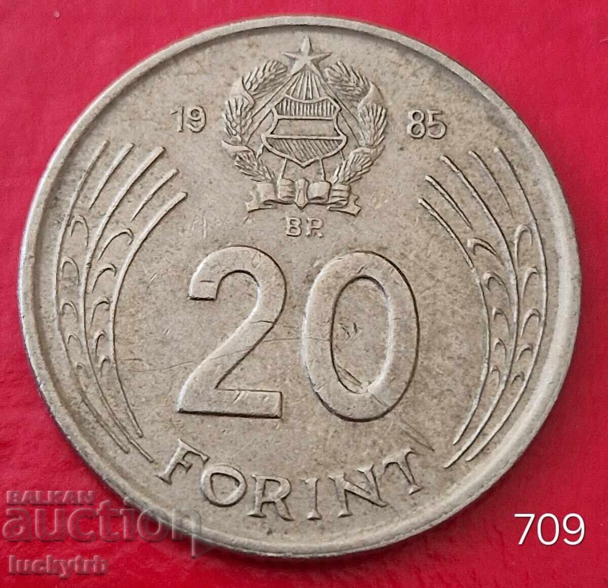 20 forints 1985 - Hungary 20 forints 1985 - Hungary