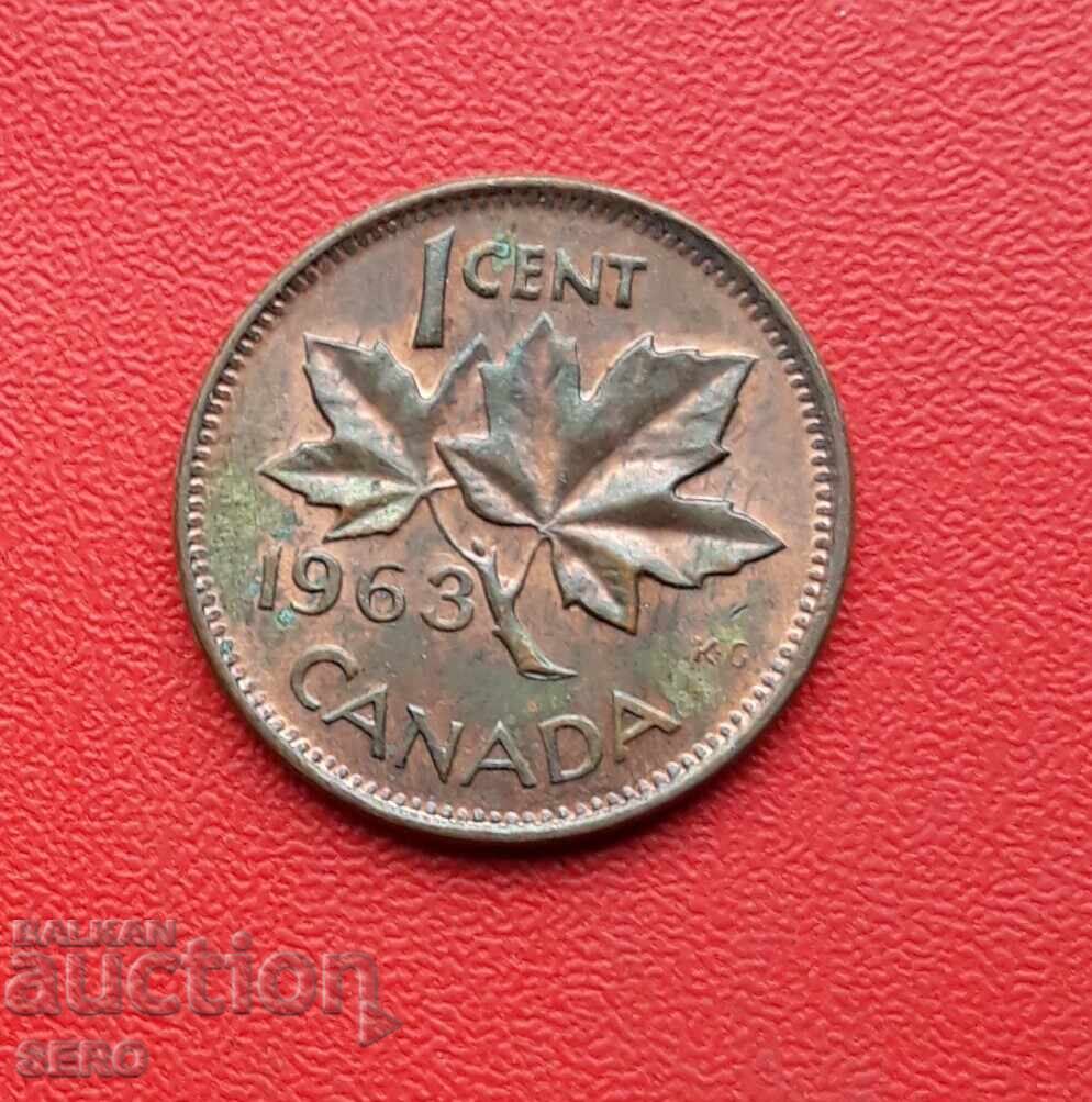 Канада-1 цент 1963