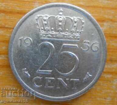 25 cents 1956 - Netherlands