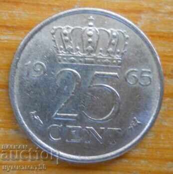 25 cents 1965 - Netherlands