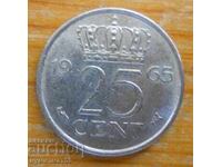 25 de cenți 1965 - Țările de Jos