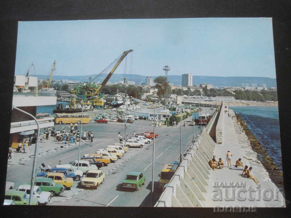 VARNA. Portul, Carte poștală veche
