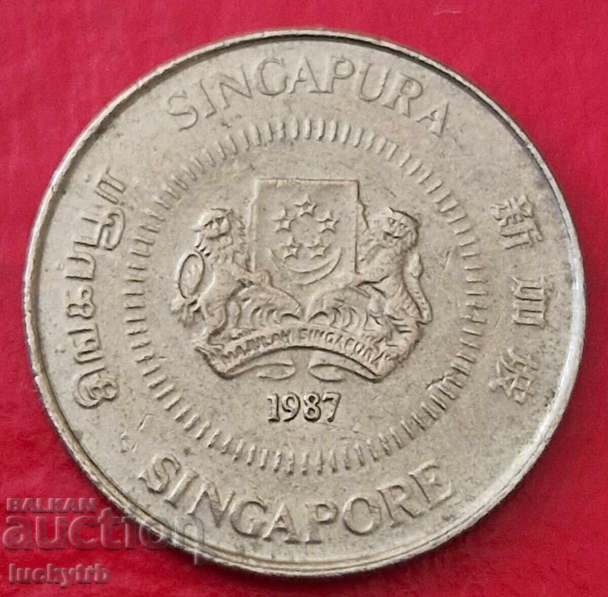 10 Cents 1987 - Singapore with price 0.30 BGN | € 0.15