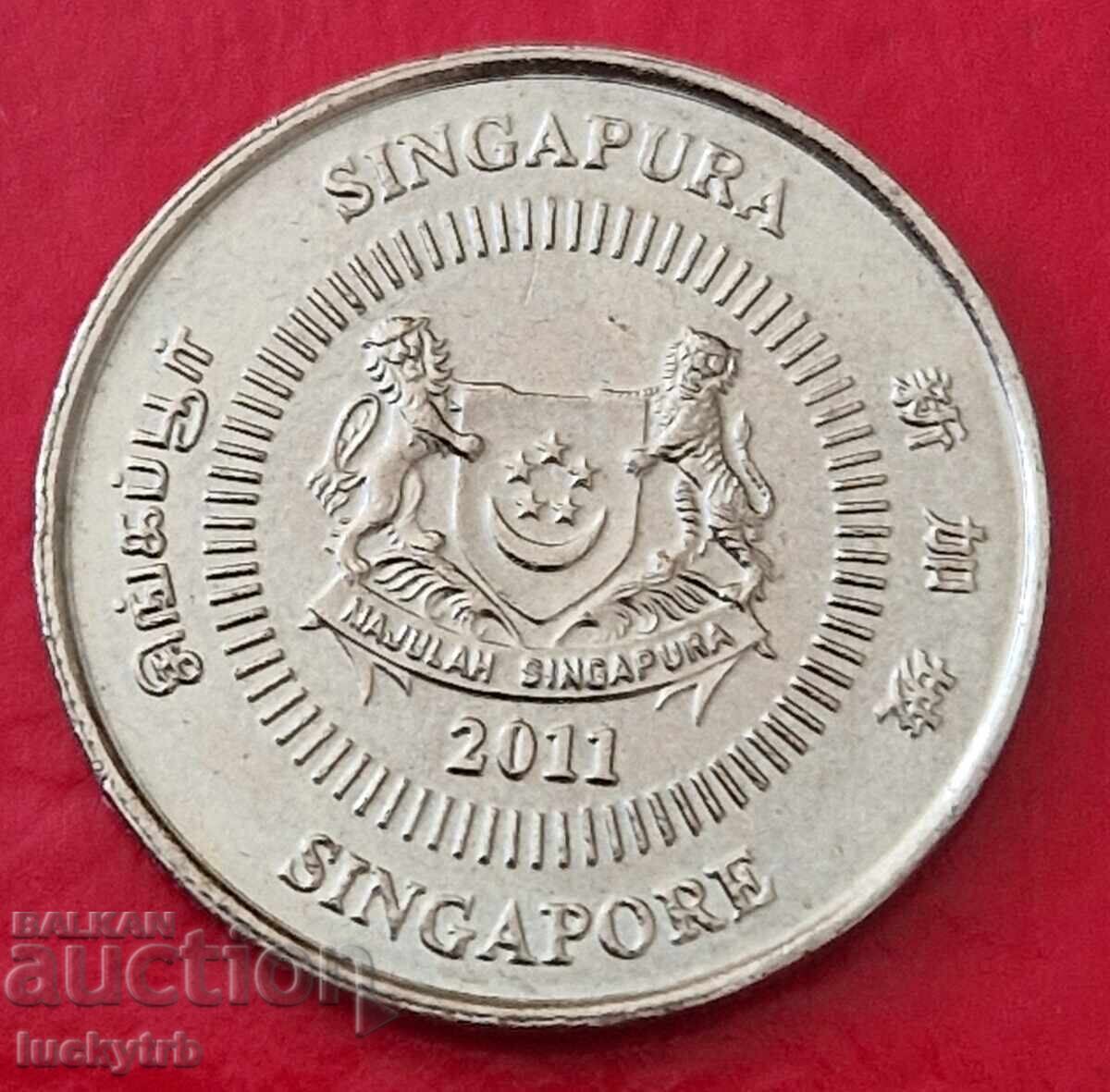 10 Cents 2011 - Singapore with price 0.50 BGN | € 0.26 10 Cents 2011 - Singapore with price 0.50 BGN | € 0.26