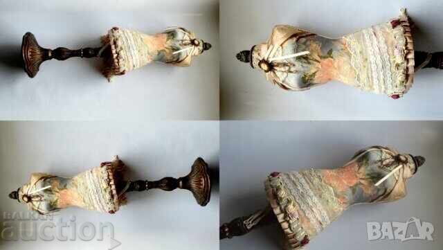 Manechin de 50 cm, formă de rochie, decorat manual - 6