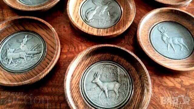 Delivery of Coasters with hunting motifs
