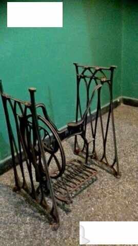 Auction  Stand from an old sewing machine