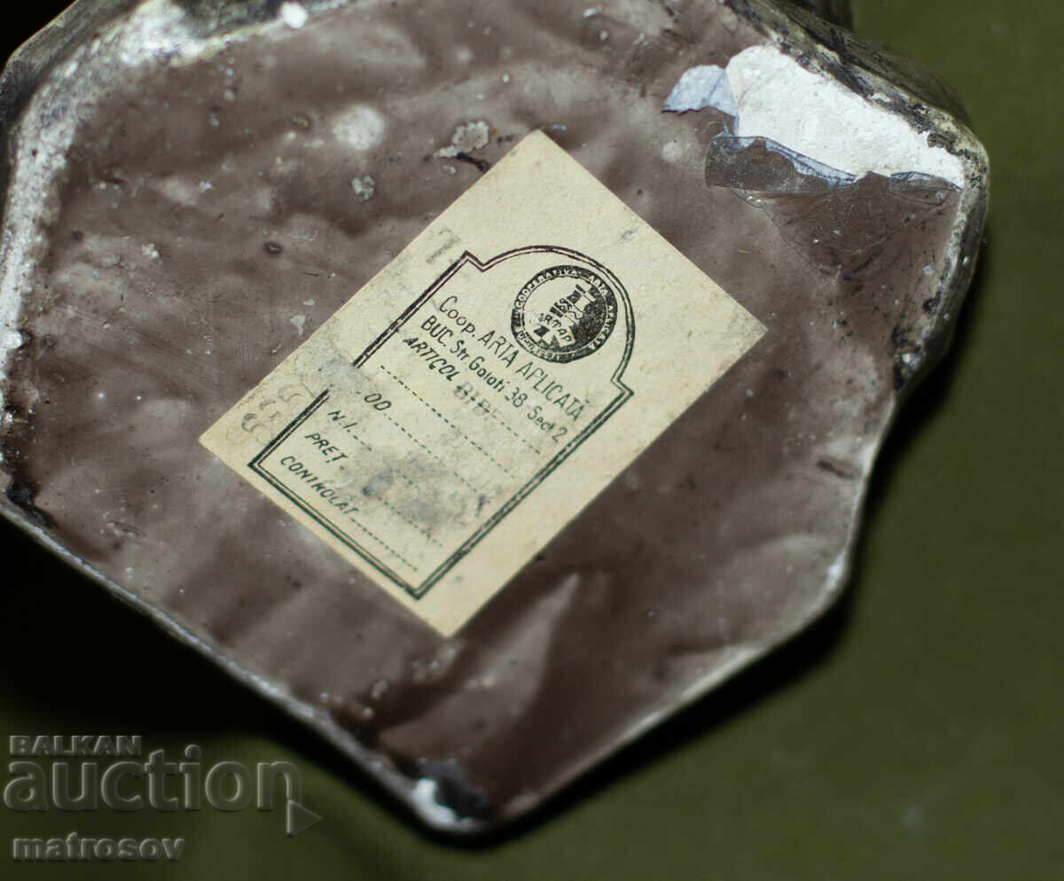 Statuetă ceramică decorativă reprezentând muzician - 5