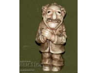 Figurină ceramică decorativă, bărbat în vârstă