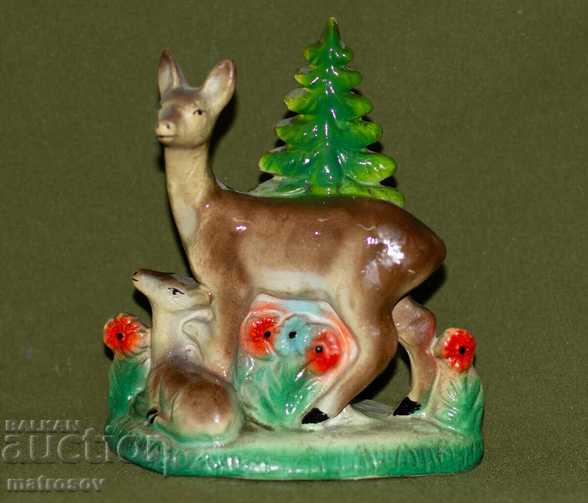 Διακοσμητικό κεραμικό ειδώλιο ελαφιού με τιμή 120.00 BGN | € 61.36 Διακοσμητικό κεραμικό ειδώλιο ελαφιού με τιμή 120.00 BGN | € 61.36