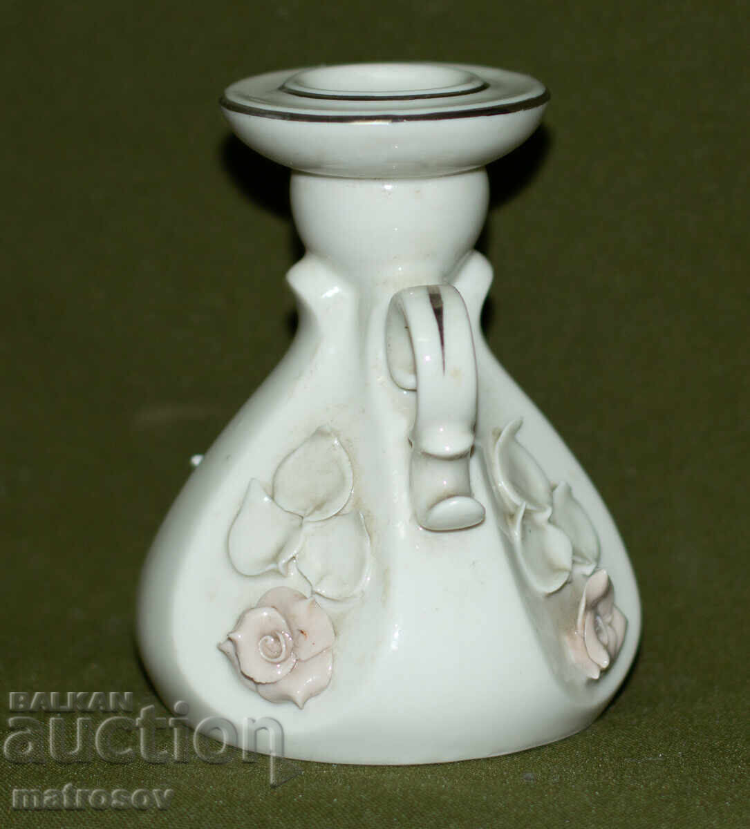 Sfeșnic din porțelan cu motive florale - 5 Sfeșnic din porțelan cu motive florale - 5