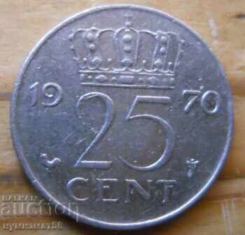 25 цента 1970 г - Холандия 25 цента 1970 г - Холандия