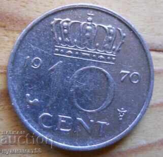 10 цента 1970 г  - Холандия