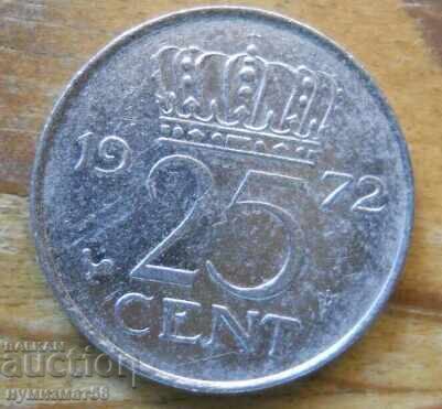 25 цента 1972 г - Холандия 25 цента 1972 г - Холандия