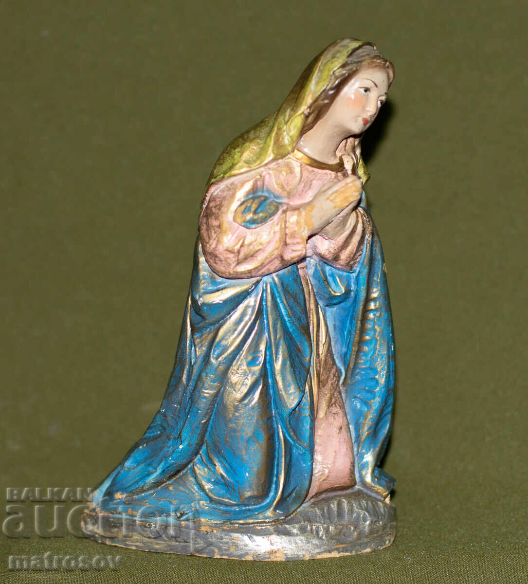 Декоративна ръчно изработена керамична фигурка, Дева Мария Декоративна ръчно изработена керамична фигурка, Дева Мария