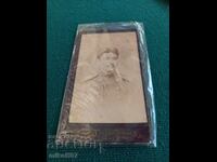 Снимка картон фотография братя Карастоянови офицер 1882 г.
