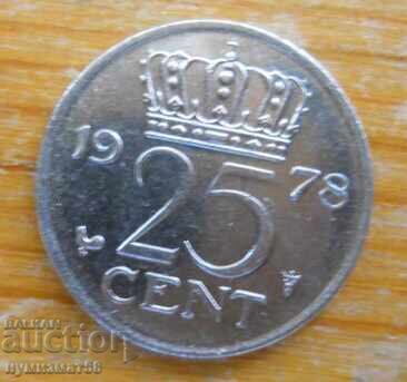 25 σεντς 1978 - Ολλανδία 25 σεντς 1978 - Ολλανδία