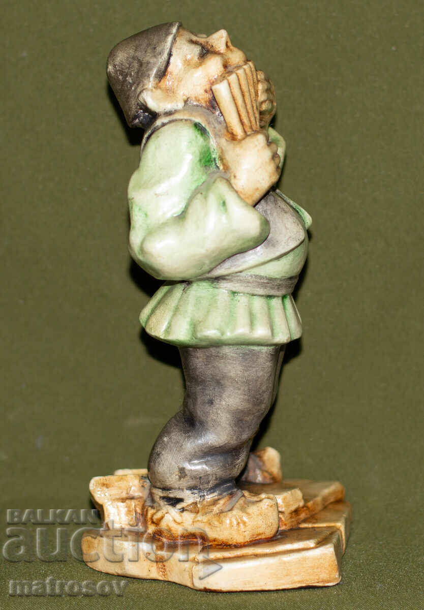 Διακοσμητικό κεραμικό ειδώλιο μουσικού με φλάουτο - 5