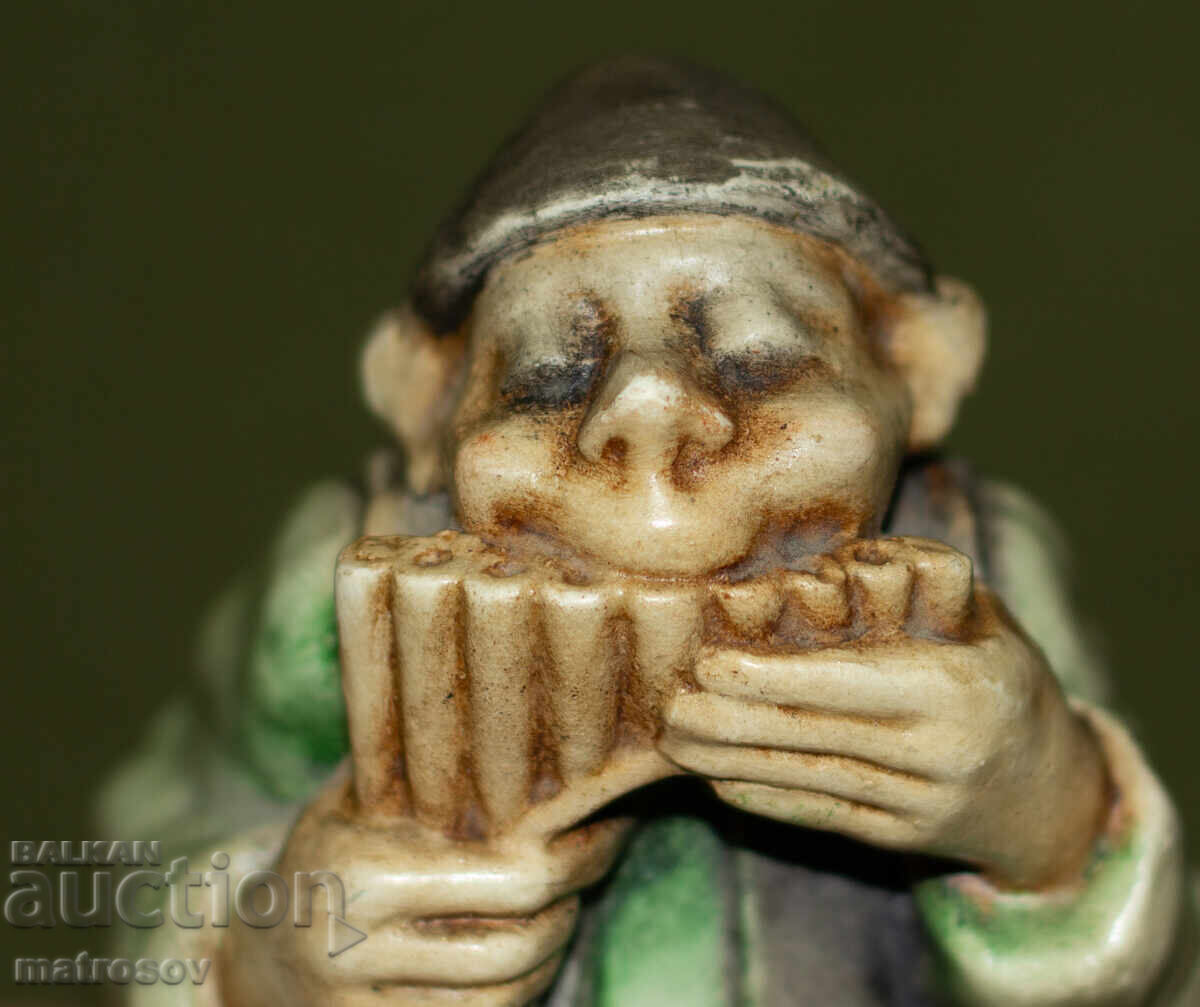 Διακοσμητικό κεραμικό ειδώλιο μουσικού με φλάουτο - 6