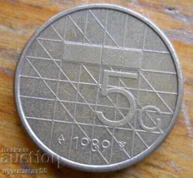5 guilders 1989 - Netherlands