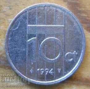 10 цента 1994 г. - Холандия 10 цента 1994 г. - Холандия