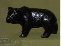 Statuetă decorativă din ceramică, reprezentând un urs