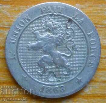5 centimes 1863 - Belgium with price 5.00 BGN | € 2.56