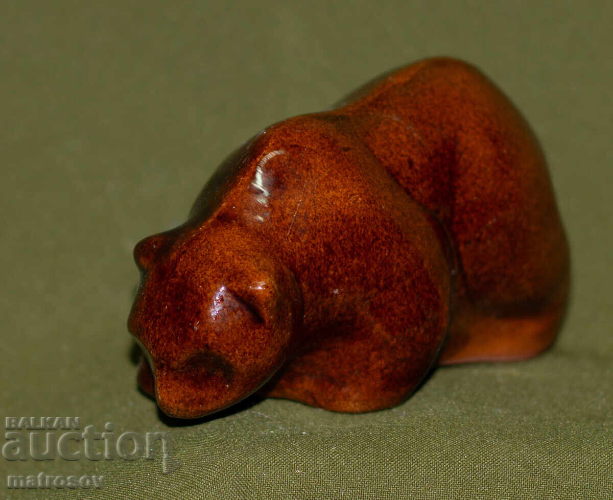 Decorative ceramic bear figurine with price 140.00 BGN | € 71.58