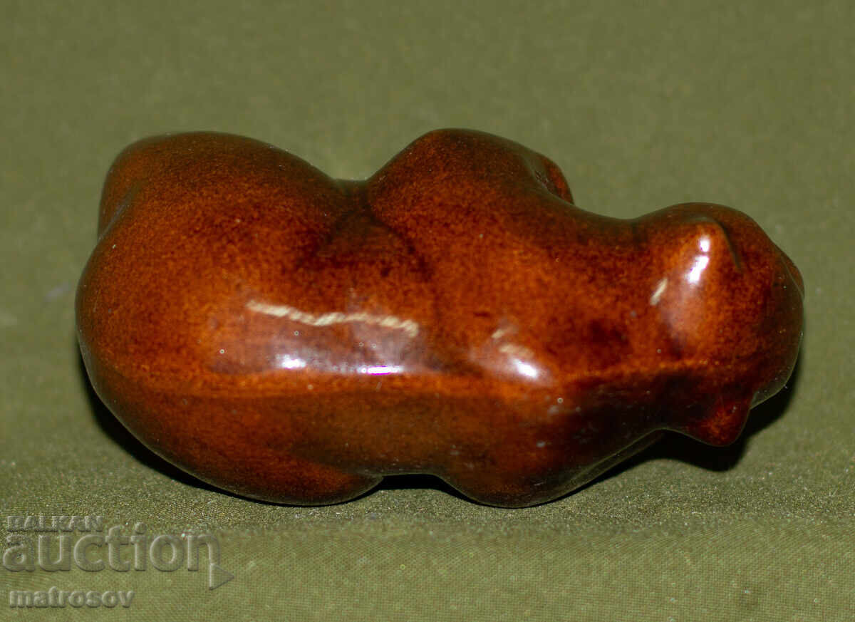 Decorative ceramic bear figurine - 5