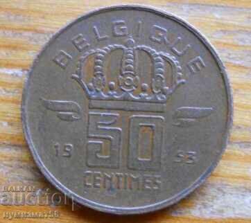 50 centimes 1953 - Βέλγιο