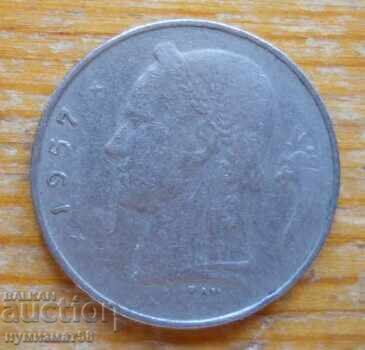 1 franc 1957 - Belgia cu preț 0.50 BGN | € 0.26