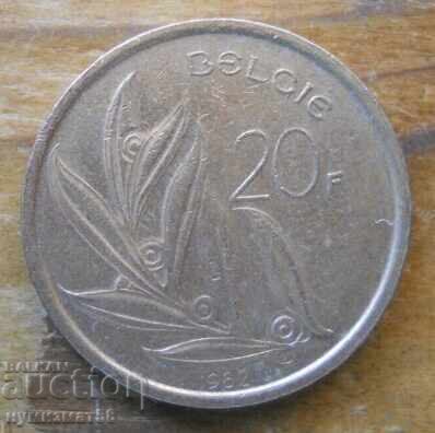 20 franci 1982 - Belgia 20 franci 1982 - Belgia