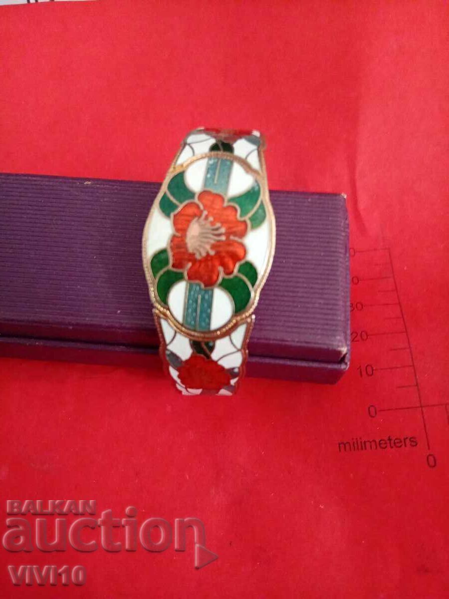Antique enameled bracelet
