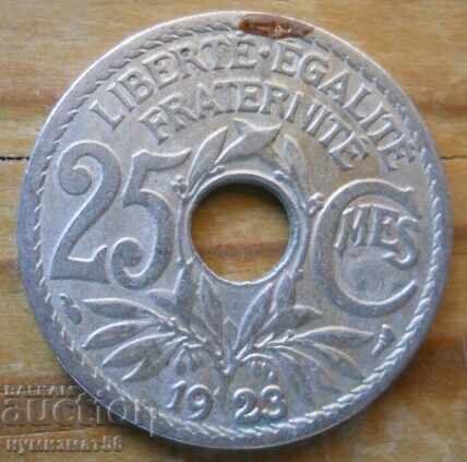 25 centimes 1923 - France