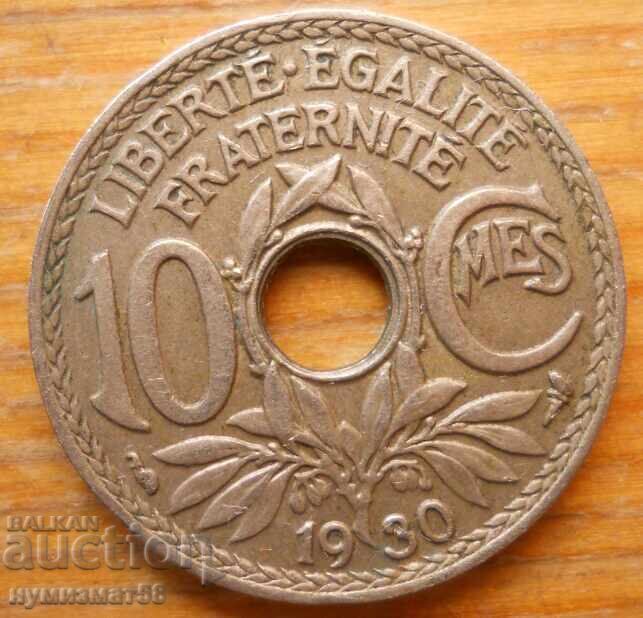 10 сантима 1930 г  - Франция