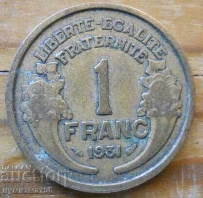 1 franc 1931 - France 1 franc 1931 - France