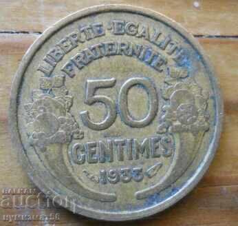 50 centimes 1933 - France 50 centimes 1933 - France