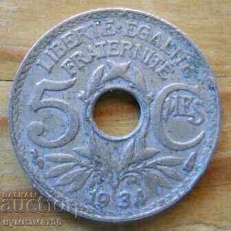 5 centimes 1934 - France