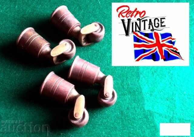 Παλιά μπρούτζινα ροδάκια για έπιπλα