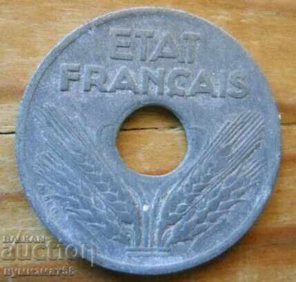 10 сантима 1941 г  - Франция (германска окупация) с цена 2.50 лв. | € 1.28