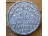 50 centimes 1942 - Γαλλία (γερμανική κατοχή)