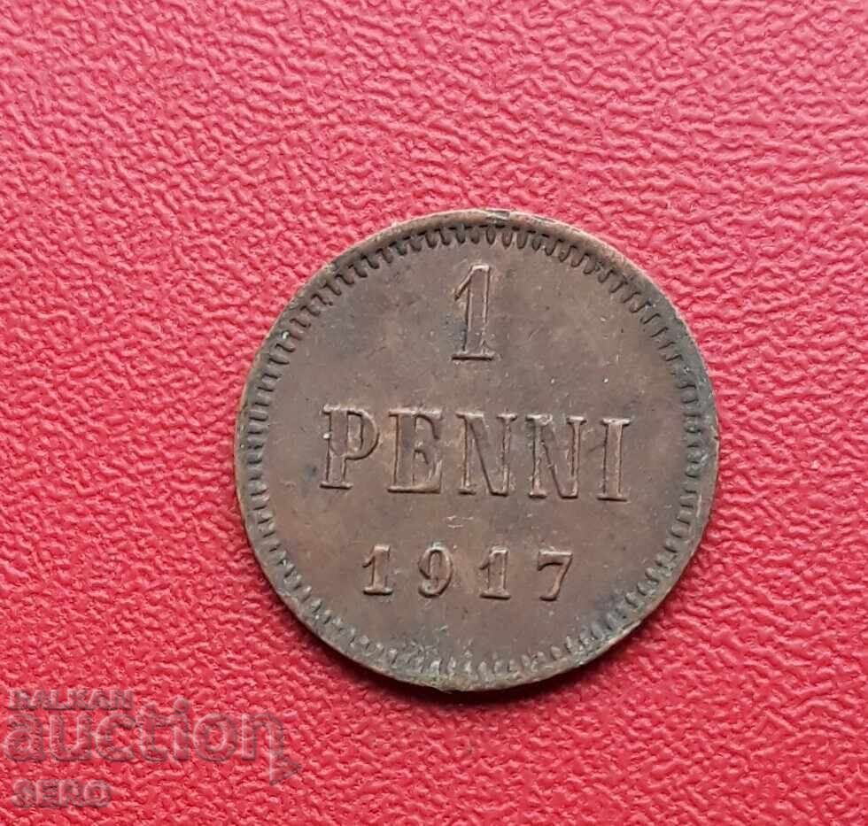 Ρωσία-Φινλανδία-1 πένι 1917-σπάνιο