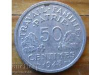 50 de cenți 1943 - Franța (ocupația germană)