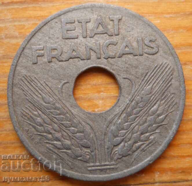 20 centimes 1943 - Γαλλία (γερμανική κατοχή) με τιμή € 1.02 | 1.99 BGN