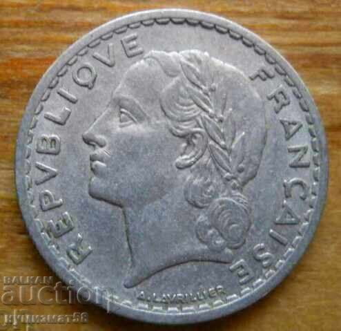 5 francs 1947 - France with price 2.00 BGN | € 1.02