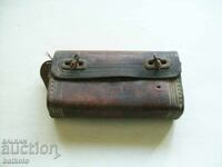 Geantă veche de bicicletă din piele naturală - epocă socialistă timpurie